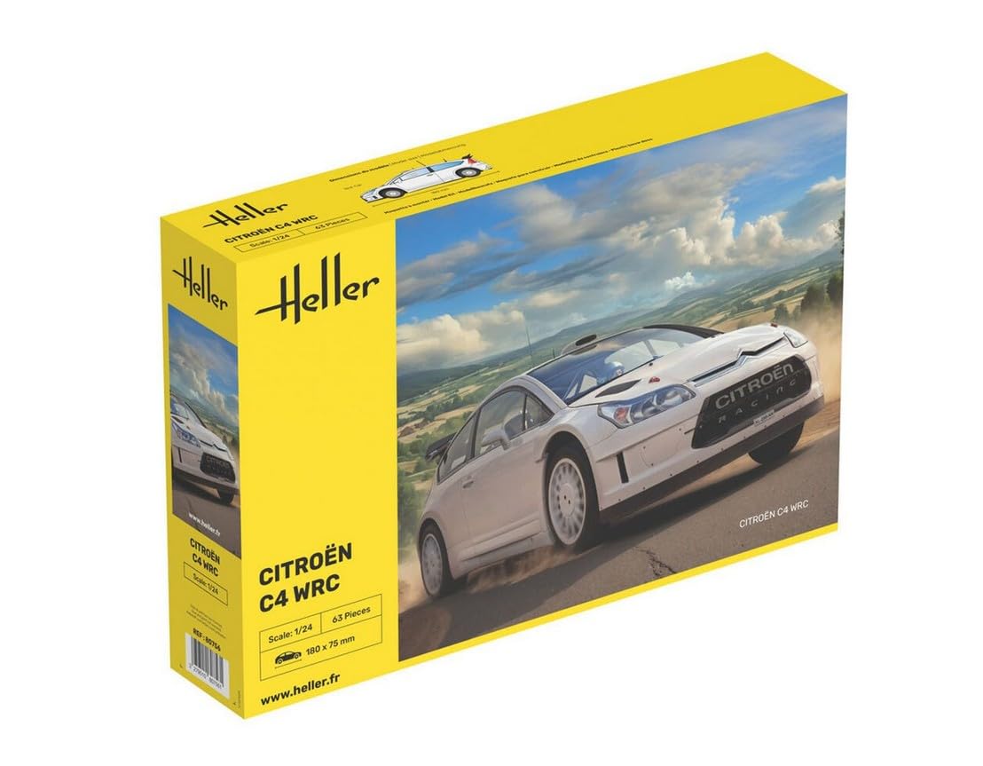 Heller 80756 - Modellino da Costruire, Citroën C4 WRC '10, Scala 1:24 [Importato da Francia]