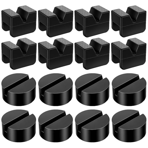 16PCS Universal Floor Jack Pad Set - Premium Rubber Adapters
