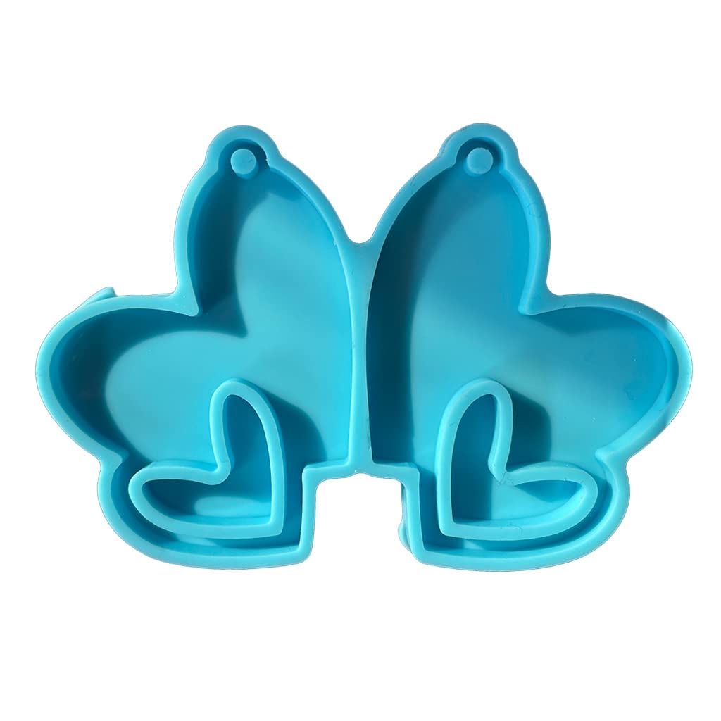 Tsophreniq Silicone Candy Silicone Chocolate Molds Clay Heart Shape Design Molds for Baking & Making Clay for