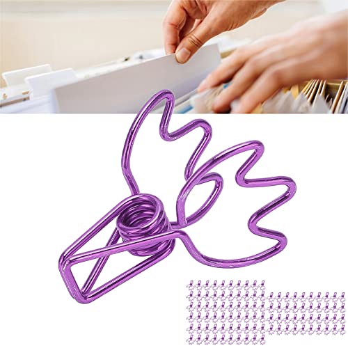 Trombones en forme de couronne violette et fournitures scolaires clips de reliure