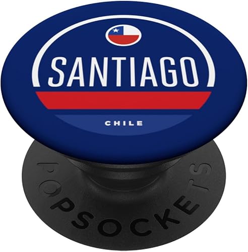 Santiago Chile Graphic Flag PopSockets Swappable PopGrip