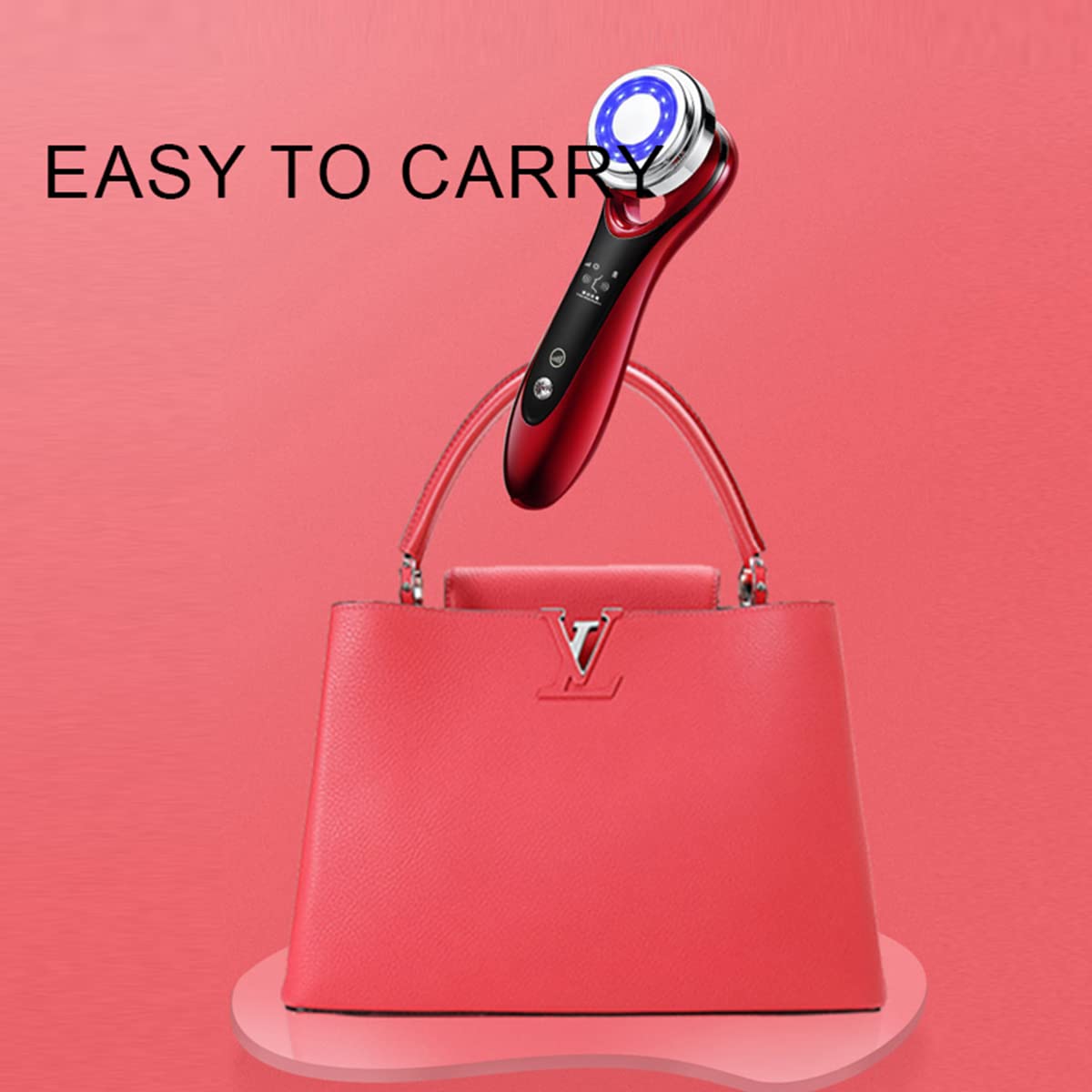 chelyn.lee EMS Lifting and Firming Facial Skin LED Photon Massage Eye Skin Cleansing Detox Care Beauty Tools (pink) : Beauty & Personal Care