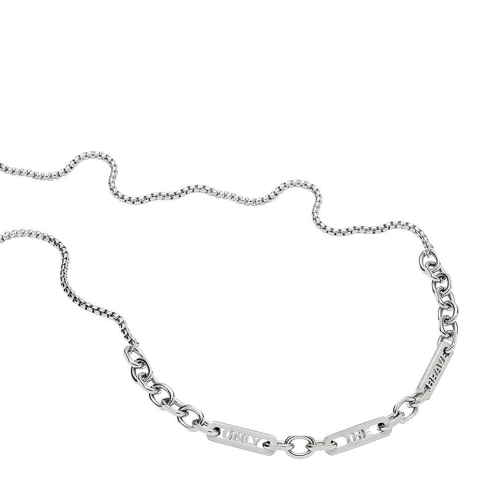 DieselMen's Stainless Steel with lobster clasp closure Chain necklace