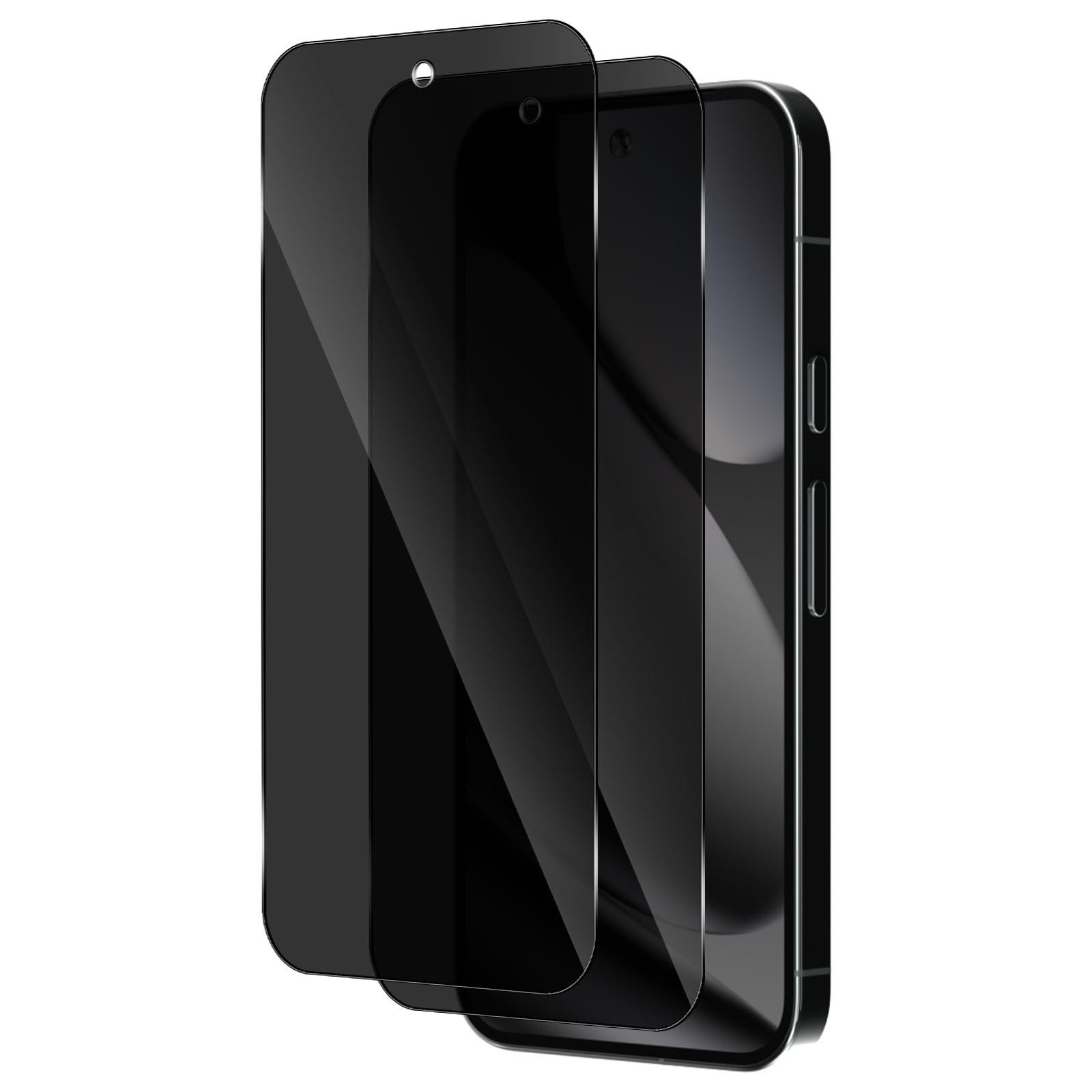 HinZann For Google Pixel 10/9 Pro Privacy Screen Protector (2 Pack) | [2 Pack] 9H Hardness Tempered Glass, Support Fingerprint Unlock, Anti-Scratch