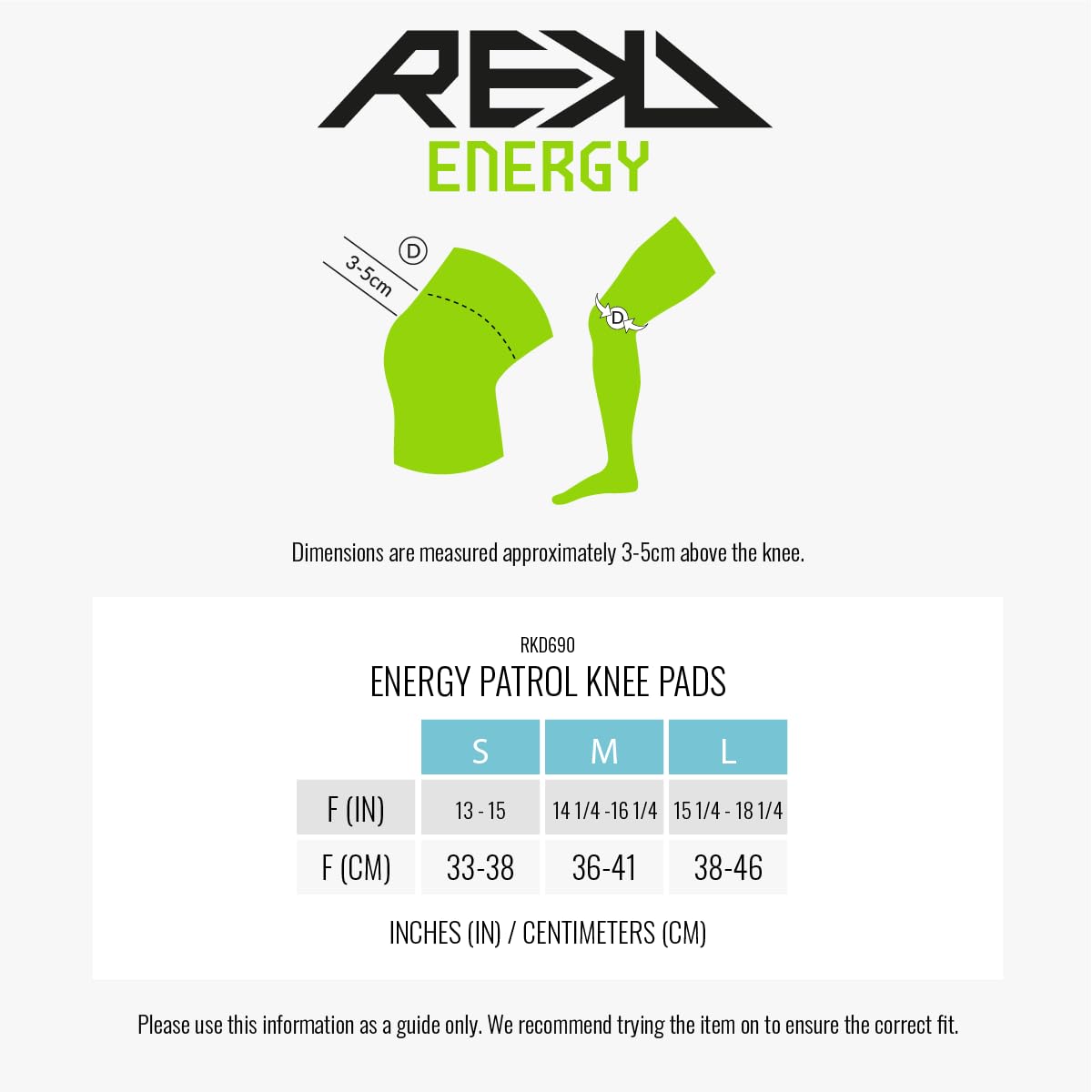 Rekd Protection Energy Patrol Ramp Pads Knee Guard L