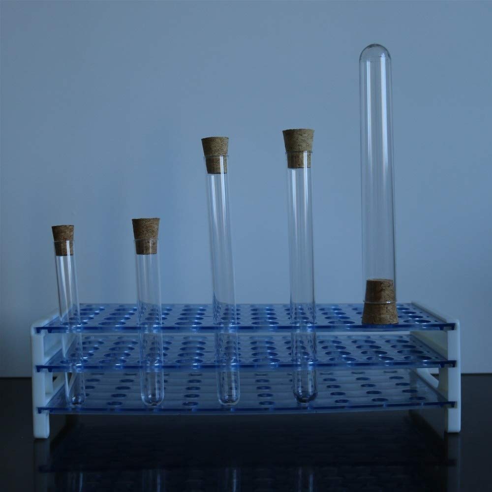 Materiały do eksperymentów 25 sztuk – 34 ml plastikowe probówki 20x150 mm z korkiem 6-calowe przezroczyste probówki laboratoryjne do chemii laboratoryjnej (rozmiar: 20x150 mm)