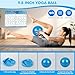 Goocrun Pilates Ring Set Exercise Equipment with Fabric Resistance Bands Set, Pilates Ball, Sliding Disks – Workout Equipment Home Gym Includes Complete Fitness Poster (Black)