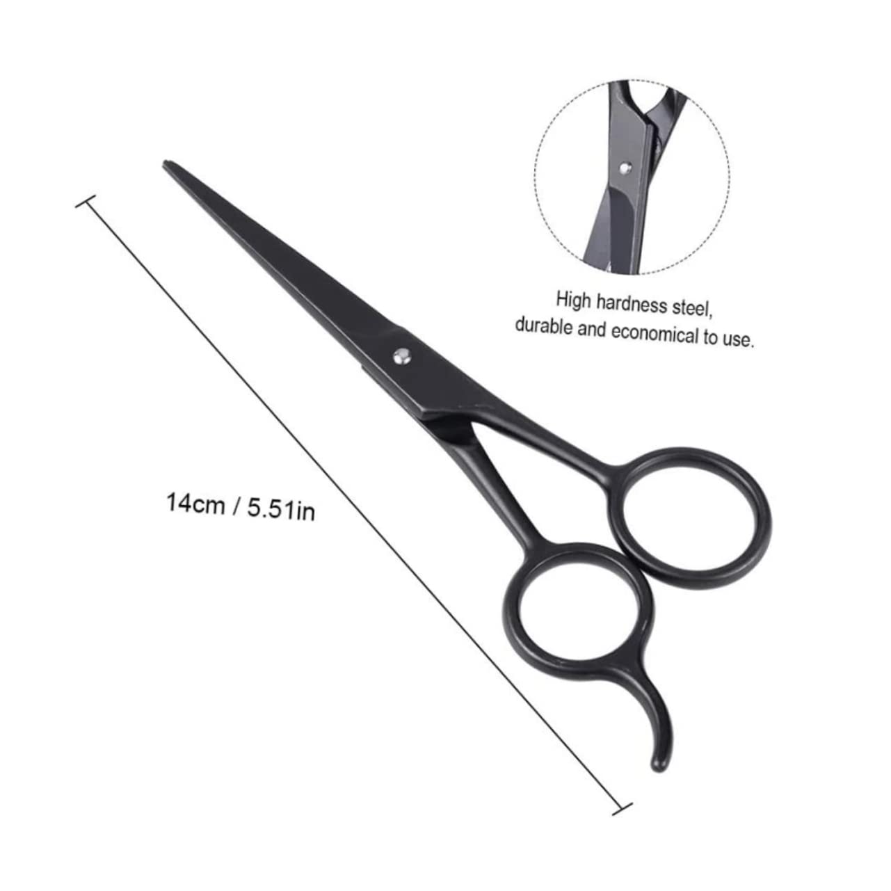 Gogogmee Hair Trimming Scissors Beard and Eyebrow Trimmer Stainless Steel Beard Care Kit Perfect for Men