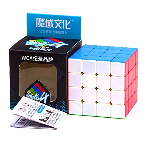 Image of D ETERNAL MoYu MFJS MeiLong 4 Cube 4x4 High Speed Stickerless Cube Puzzle Game Toy for Kids Boys & Girls