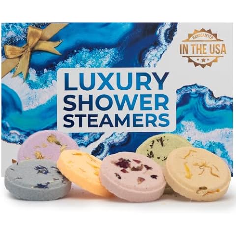 Shower Steamers Aromatherapy (6-Pack) – Eucalyptus for Shower, Lavender, & More Scents – Luxury Shower Bombs & Tablets for Sinus & Self Care – Christmas Gifts and Stocking Stuffers for Women Cover