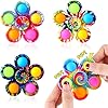 4 stuks anti-stress speelgoed, fidgetspeelgoed, sensorisch anti-stress speelgoed, handspeelgoed, push-bubble fidget…