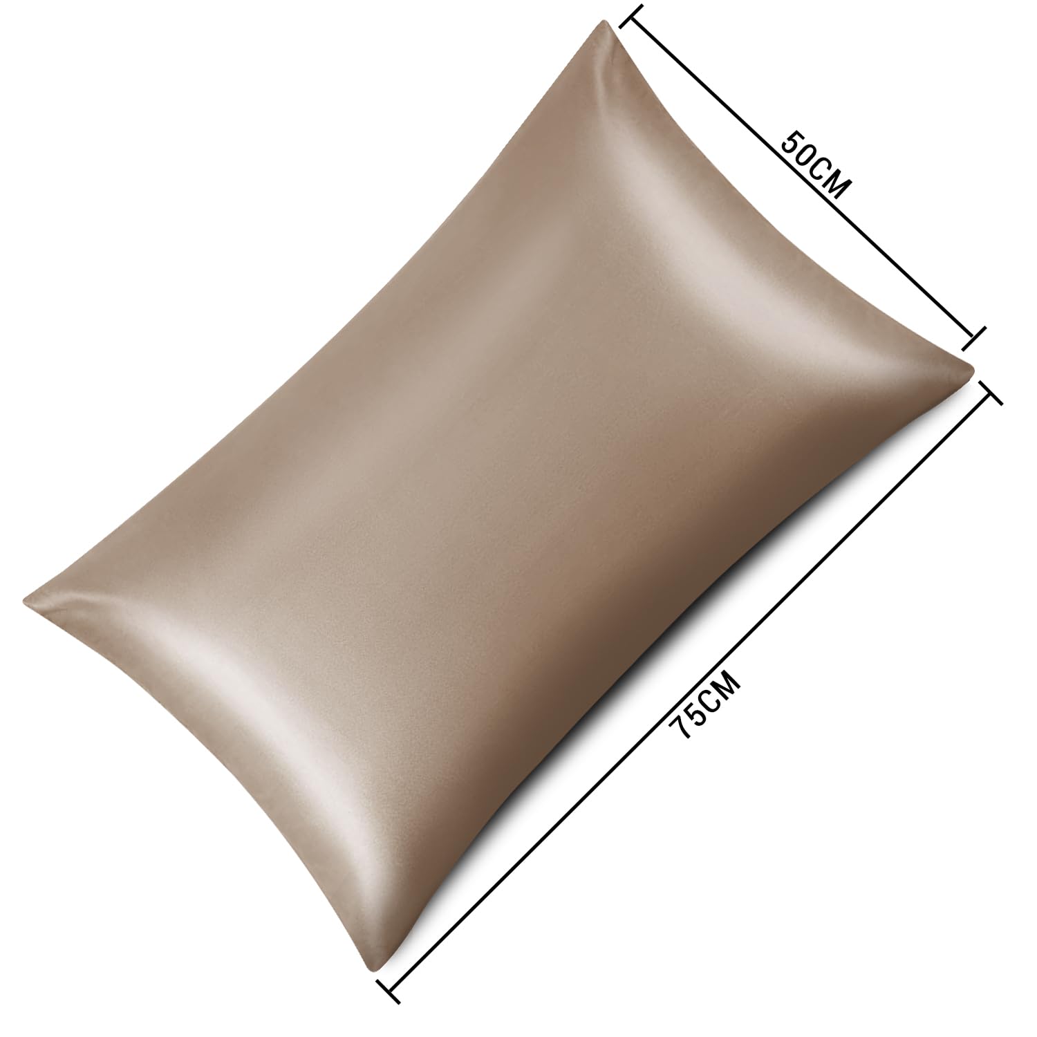 Lazzaro Satin Silk Pillowcases for Hair and Skin, Hypoallergenic Silk Pillow Cases 4 Pack with Envelope Closure - Image 4