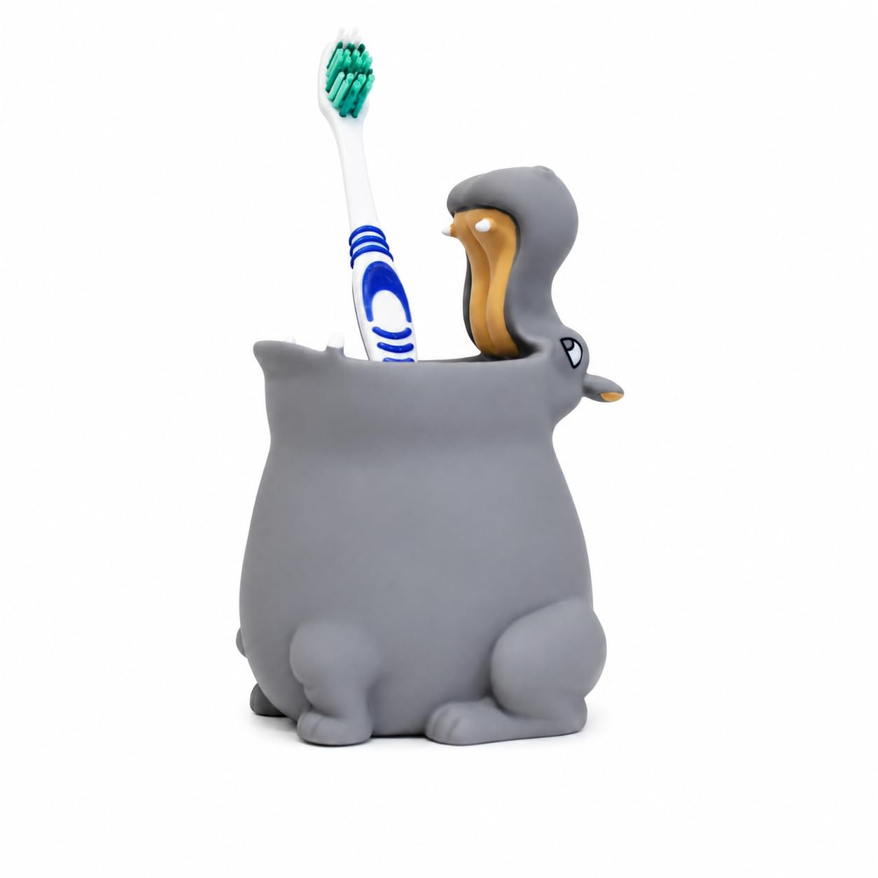 Winkee Hippo Toothbrush Cup, Funny Toothbrush Holder for Children and Babies
