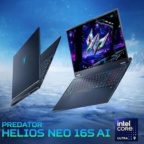 Acer Predator Helios Neo 16S Gaming Laptop - GeForce RTX 5070 Ti, Intel Ultra 9 275HX(Up to 5,4 GHz), 16" 2.5K WQXGA 240Hz OLED, Backlit Keyboard, Windows 11 Pro, Accessories, 32 GB DDR5, 2TB SSD - Image 3