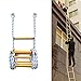 Produktbild Strickleiter Feuerleiter,Erwachsene Rettungsleiter Feuerfest 10M Strickleitern Mit Karabinerhaken Wiederverwendbar Mit Höhensicherheit,Perfekt Für Fenster Und Balkon(3M-50M),Größe Kann Angepasst Wer