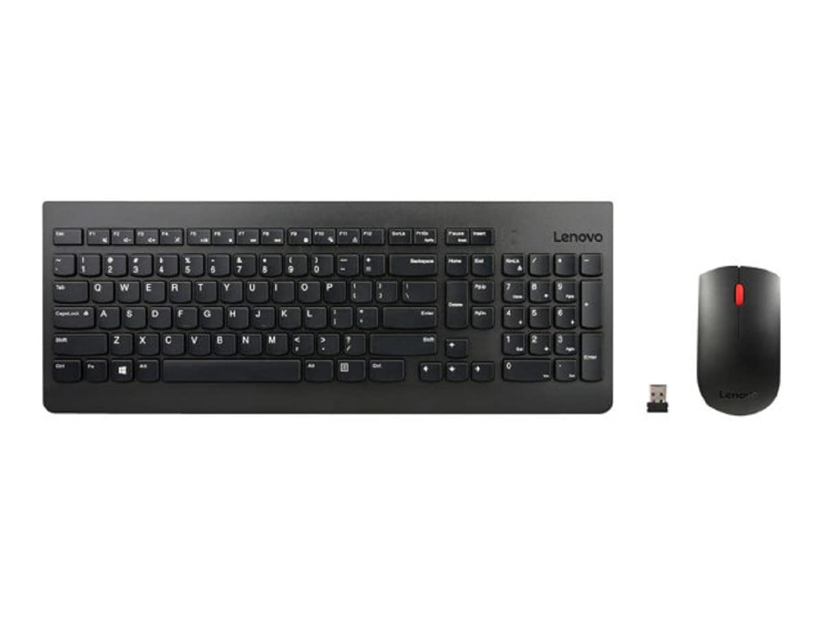 Lenovo Essential Wireless Keyboard and Mouse Combo - Teclado y ratón (alemán), Color Negro