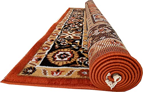 Image of Home Decore Acrylic Carpet for Your Living Room & Drawing Room Aywhere in Your Home (150x210 Red Colour)- 5x7 Feet