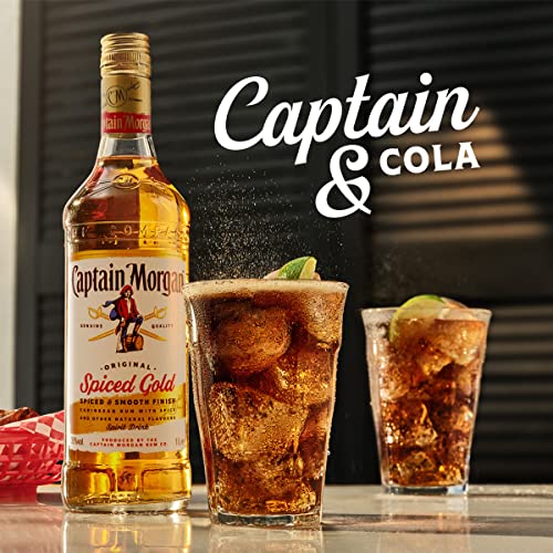 Captain Morgan Original Spiced Gold | 35% vol | 1L | Caribbean Rum Based Spirit Drink with Spice | Vanilla & Brown Sugar Flavours - Image 6