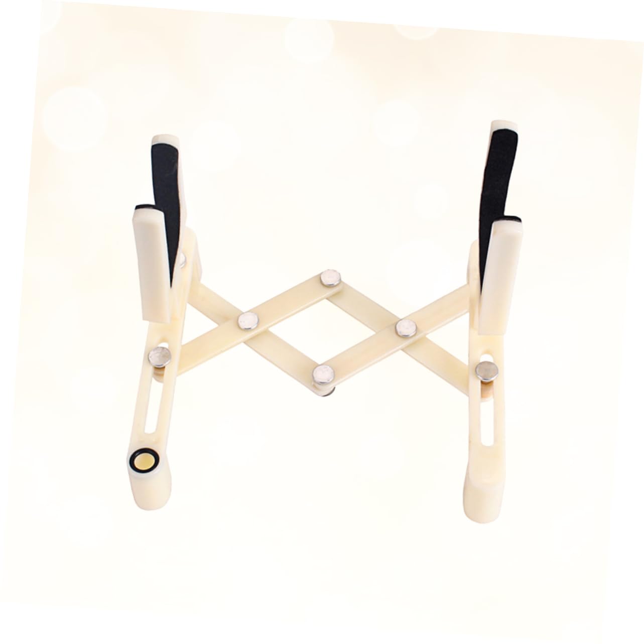 VANZACK Plastic Violin Rack Sponge Adjustable Stand for Violin White