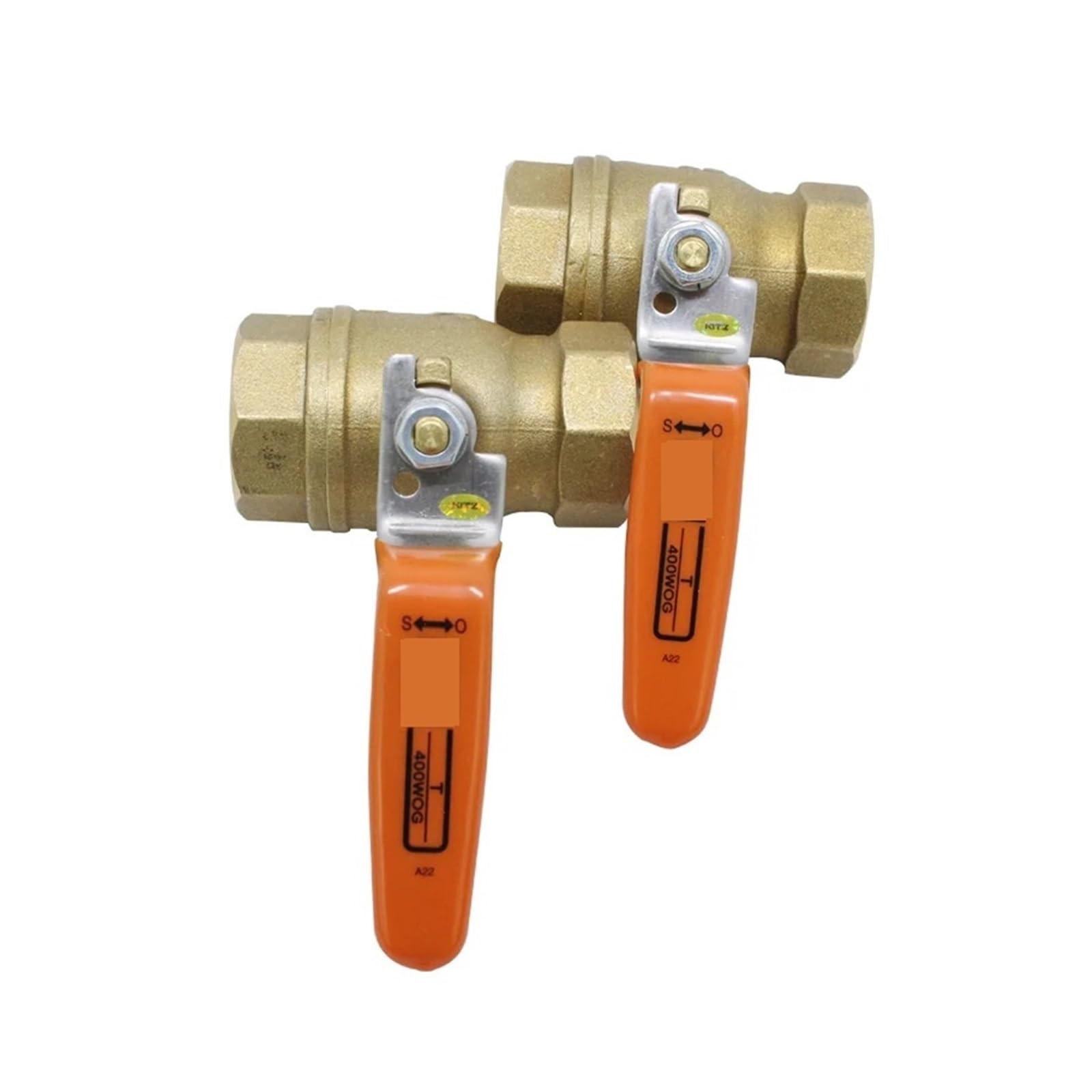 Válvula de Bola de 2 vías Válvulas de Bola roscadas de latón Forjado Tipo T 400 for Agua, Aceite y Gases, DN15, DN20 y DN25 de 1/2 Pulgada(DN80)
