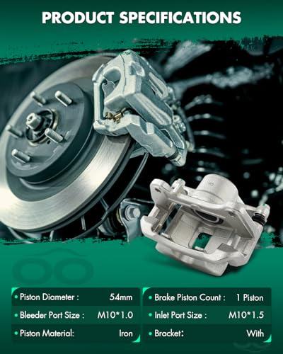 Image of SCITOO - Front Disc Brake Calipers Assembly w /Bracket For Chevy,For Pontiac