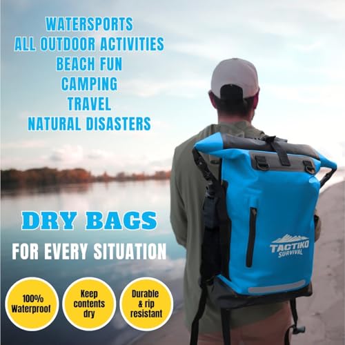 Tactiko Survival 35L Mochila Resistente 100% Impermeable, Bolsa Seca Roll Top miniatura 3