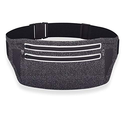 La Moda Bolsillos Deportes señoras de múltiples Funciones del teléfono en Funcionamiento a Prueba de Agua pequeño cinturón Bolsillos de los Hombres Invisibles (Color : Amarillo)