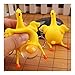 BGDRR Divertente sotto la decompressione di Galline ovaiole Giocattoli Pollo e Uova Portachiavi Ornamenti Lo Stress allevia la Tromba (Color : Yellow, Size : 9 x 6cm)