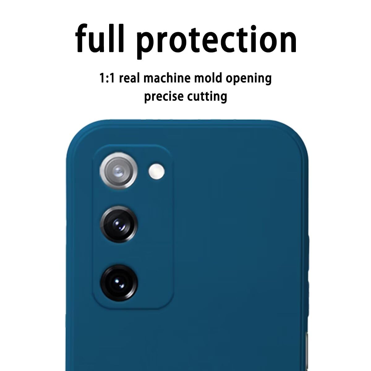 RankOne Etui do Samsung Galaxy S20 FE (6,5 cala) miękkie silikonowe etui TPU - antyczna biel