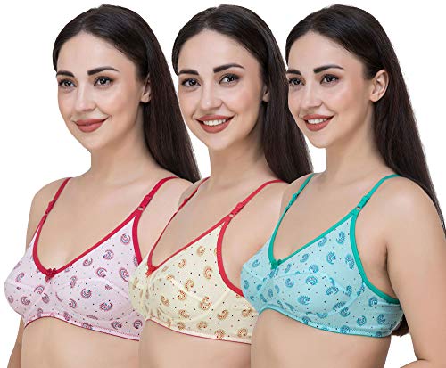 Image of Fasense Women's Wire Free Non Padded Cotton Bra