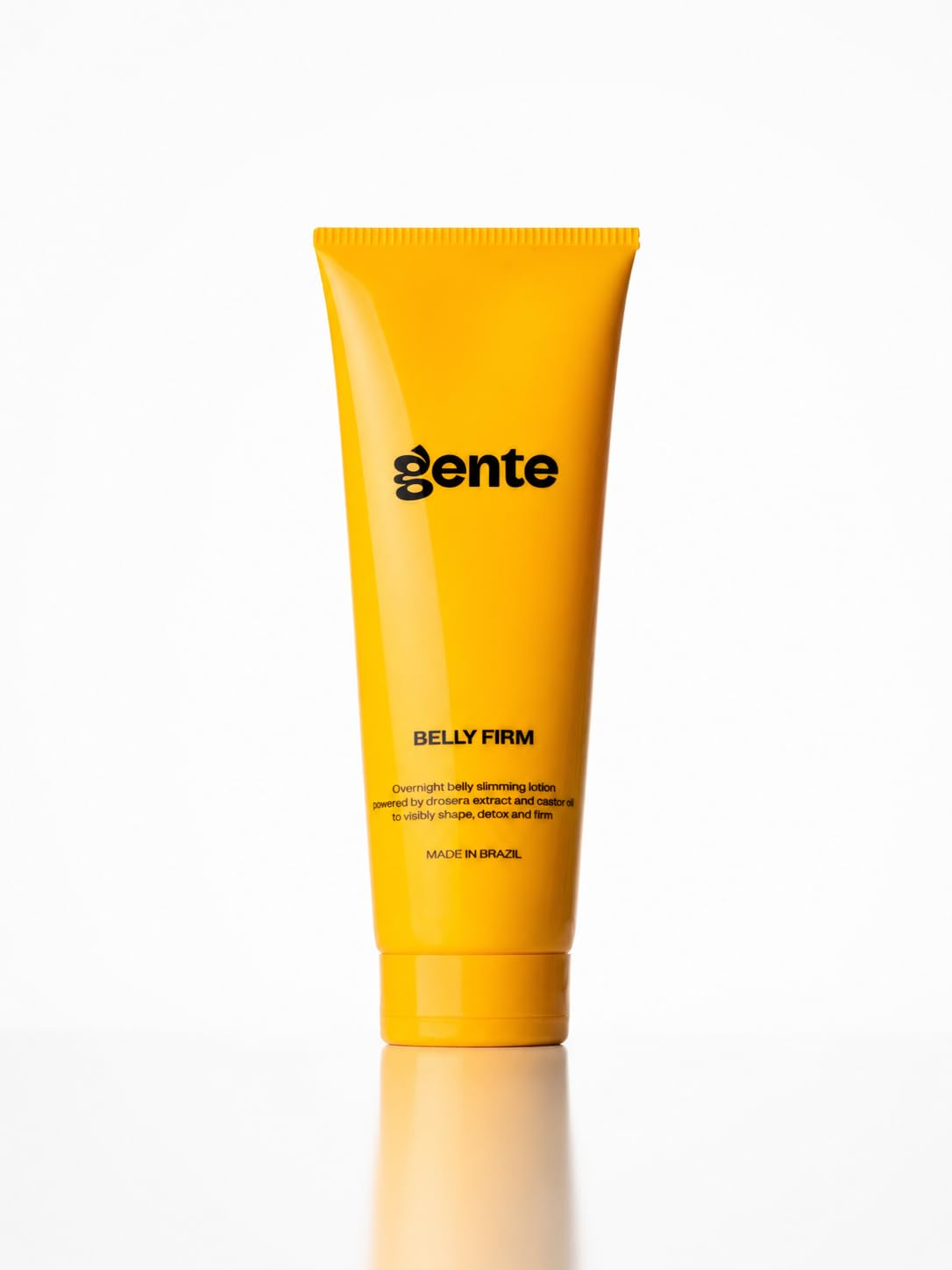 Gente Beauty Belly Firm Overnight Treatment with Castor Oil, Vitamin E, Drosera and Brazilian Oils | Firms, Tightens and Hydrates Skin |