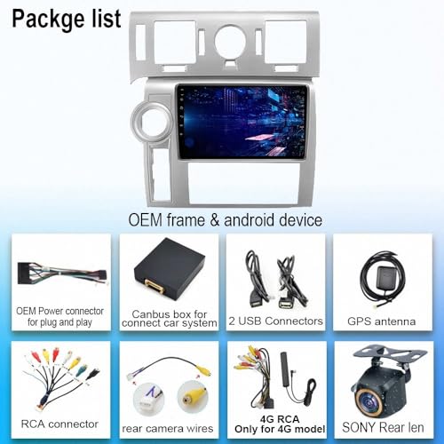 Pantalla para Hummer H2 E85 con Bluetooth Manos Libres y Mirror Link 7