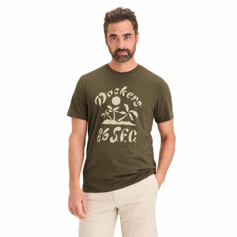Dockers Graphic Tee Tees Dark Olive (Tidal Foam)