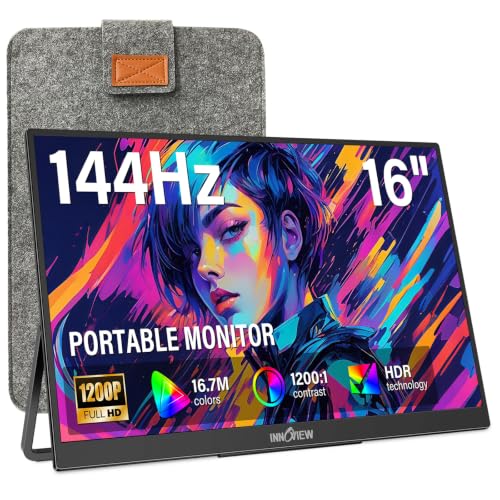 InnoView 16 inch 144Hz Portable Gaming Monitor