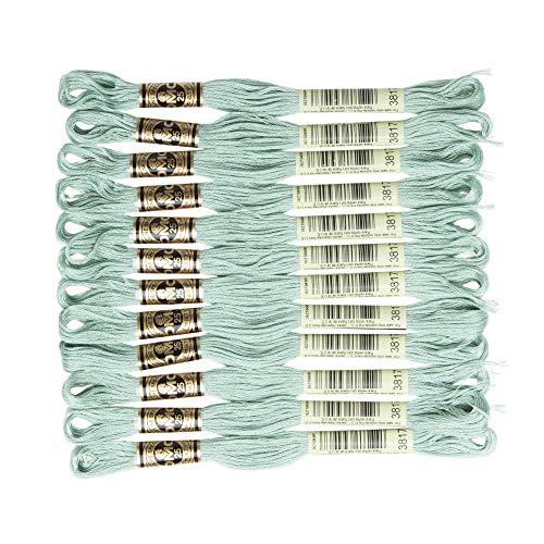 Image of DMC 6-Strand Embroidery Cotton Floss, Light Celadon Green
