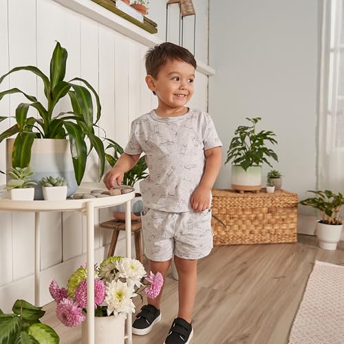 Image of Gerber Baby Boys' Toddler T-shirt and Short Set