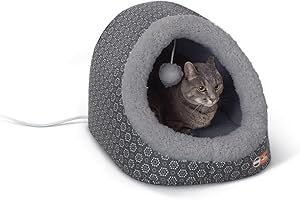 K&H Pet Products Thermo-Cave Heated Cat Bed: A Warm and Cozy Sanctuary...