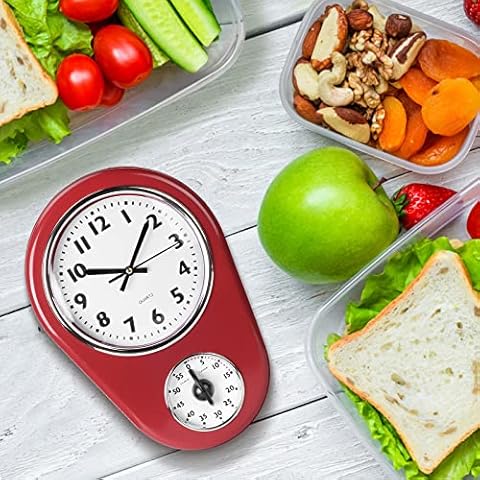 Reloj de pared retro para cocina, sala de estar, dormitorio - Pilipane Cover