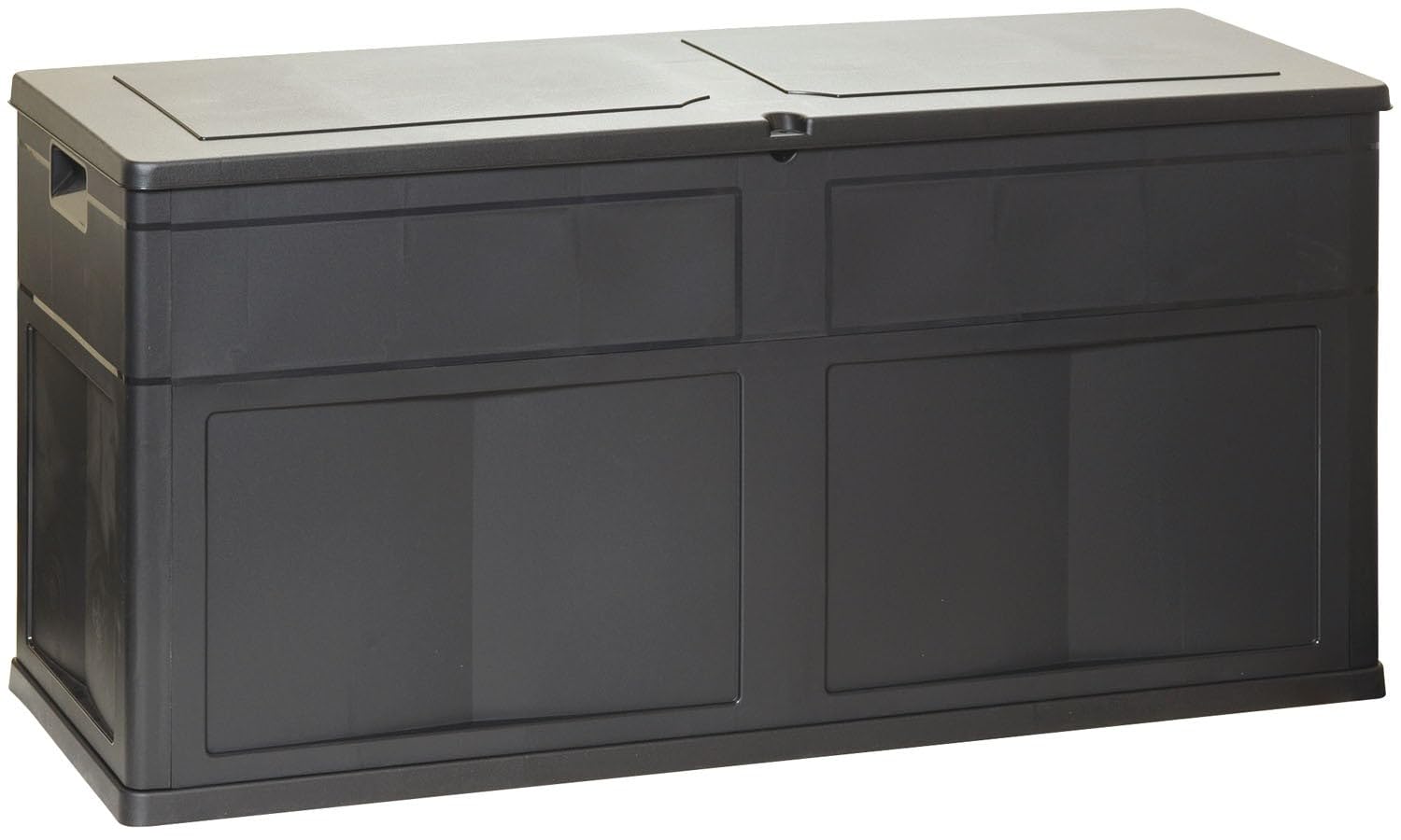 Baule 120x46x60 cassapanca multiuso Garden Black resina -