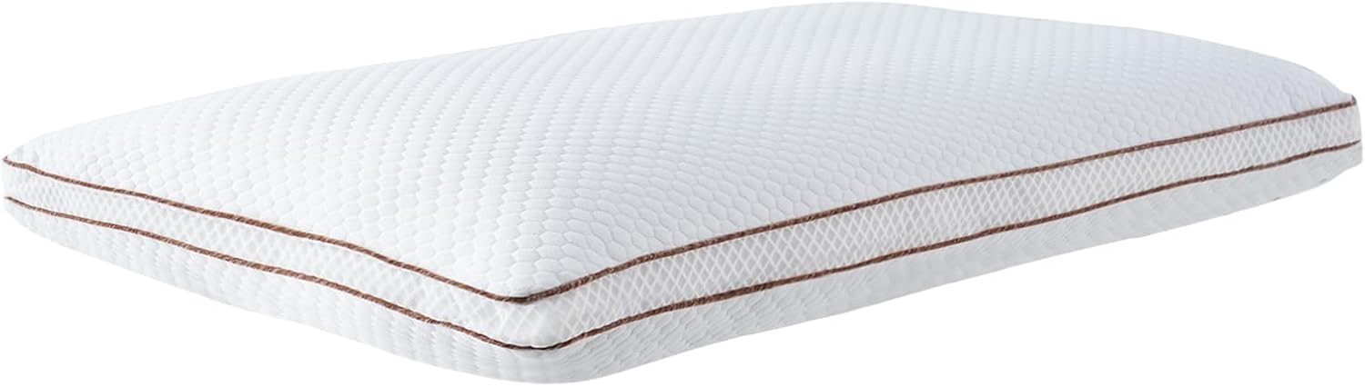 YOUR MOON Flat Wool Pillow Queen Size, Ultra Thin Soft Bed Pillows for Sleeping, Natural Wool & Microfiber Fill, Slim Pillow for Back & Stomach Sleepers, Breathable & Noiseless Cover (White)