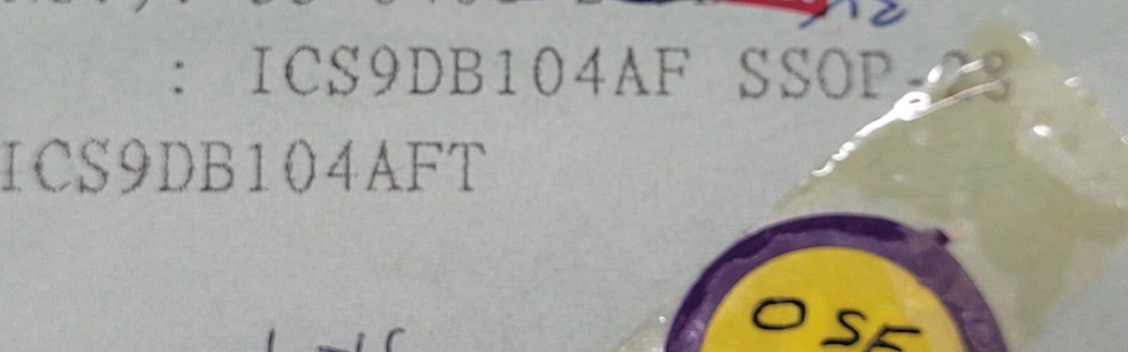 Brand New (1 PC) Compatible with ICS9DB104AFT Compatible with ICS