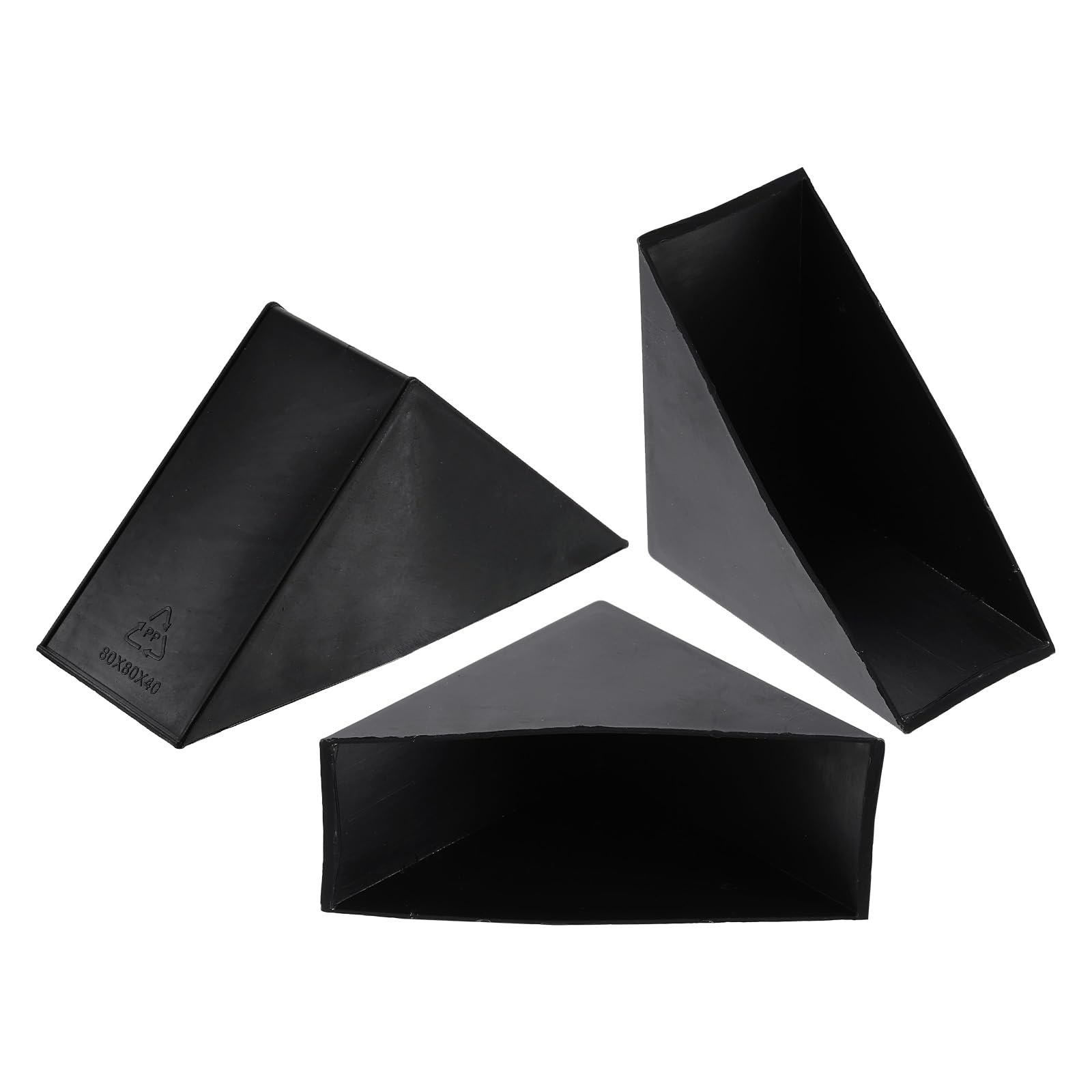 uxcell 8Pcs Plastic Corner Protectors 40x110mm Right Angle Shape Glass Corner Guards Cushion for Corner Protection of Glass, Mirror, Tile, Black