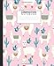 Composition Notebook: Cute Wide Ruled Paper Notebook Journal. Adorable Pink Llama, Cactus & Succulents Wide Blank Lined Workbook for Teens Kids ... for Home School College for Writing Notes.