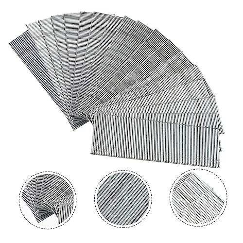 Cabilock 1600pcs Clavos rectos galvanizados, superficie lisa, alta resistencia para clavos neumáticos miniatura 3