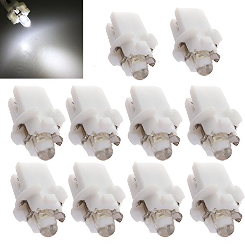 10x T5 AMPOULE Lumiere LED Jauge Blanc lumiere COMPTEUR TABLEAU DE BORD B8-5D feux Voiture 12V 6000K-6500K