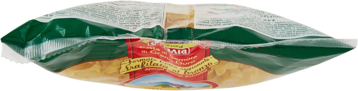 20 pastas Divella 100% Italiano N° 19 Pantacce 500 gr