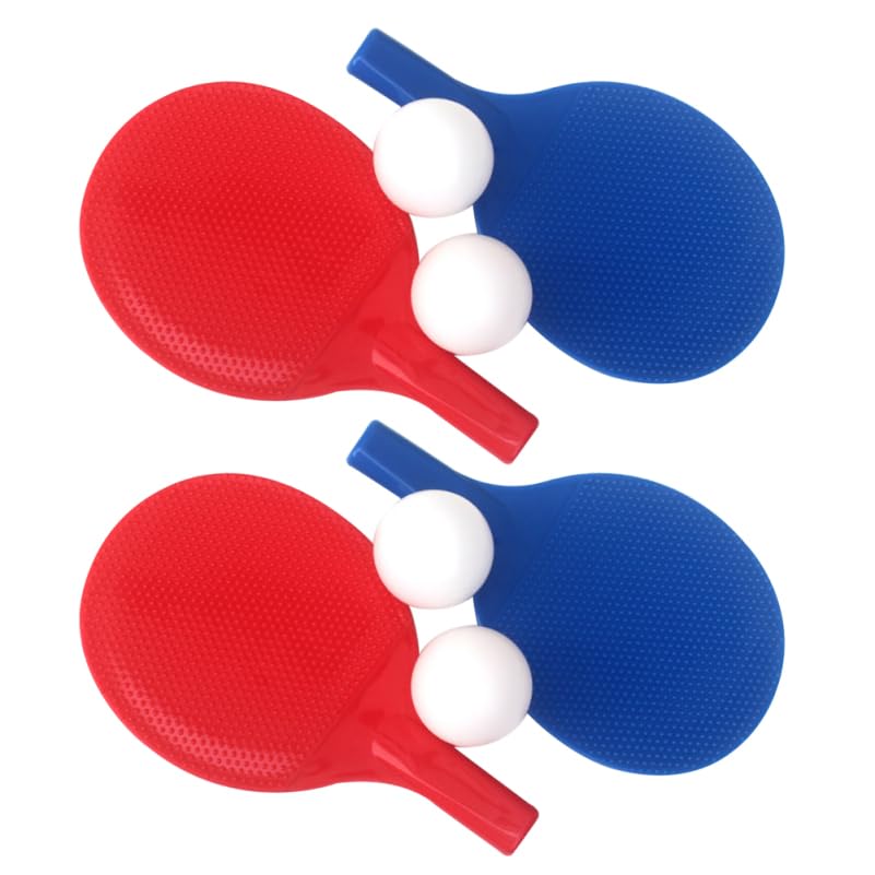 SEWACC 2 Sets Plastic Table Tennis Racket Table Tennis Rackets Table Tennis Paddle Pong Paddles Table Tennis Equipment Pong Racket Desktop Pong