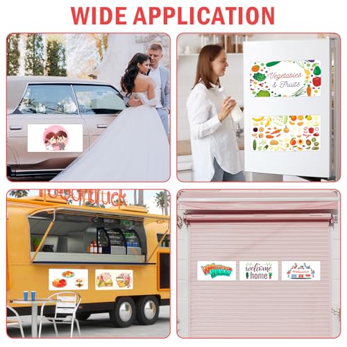 2 Pack Blank Magnets, 24\" x 12\" Rounded Corners Magnetic Signs for Vehicles, Advertise Business, Protect Car - Thumbnail 7