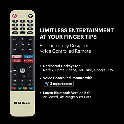 Image of Kodak 189 cm (75 Inches) 4K Ultra HD Certified Android LED TV 75CA9099 (Black)