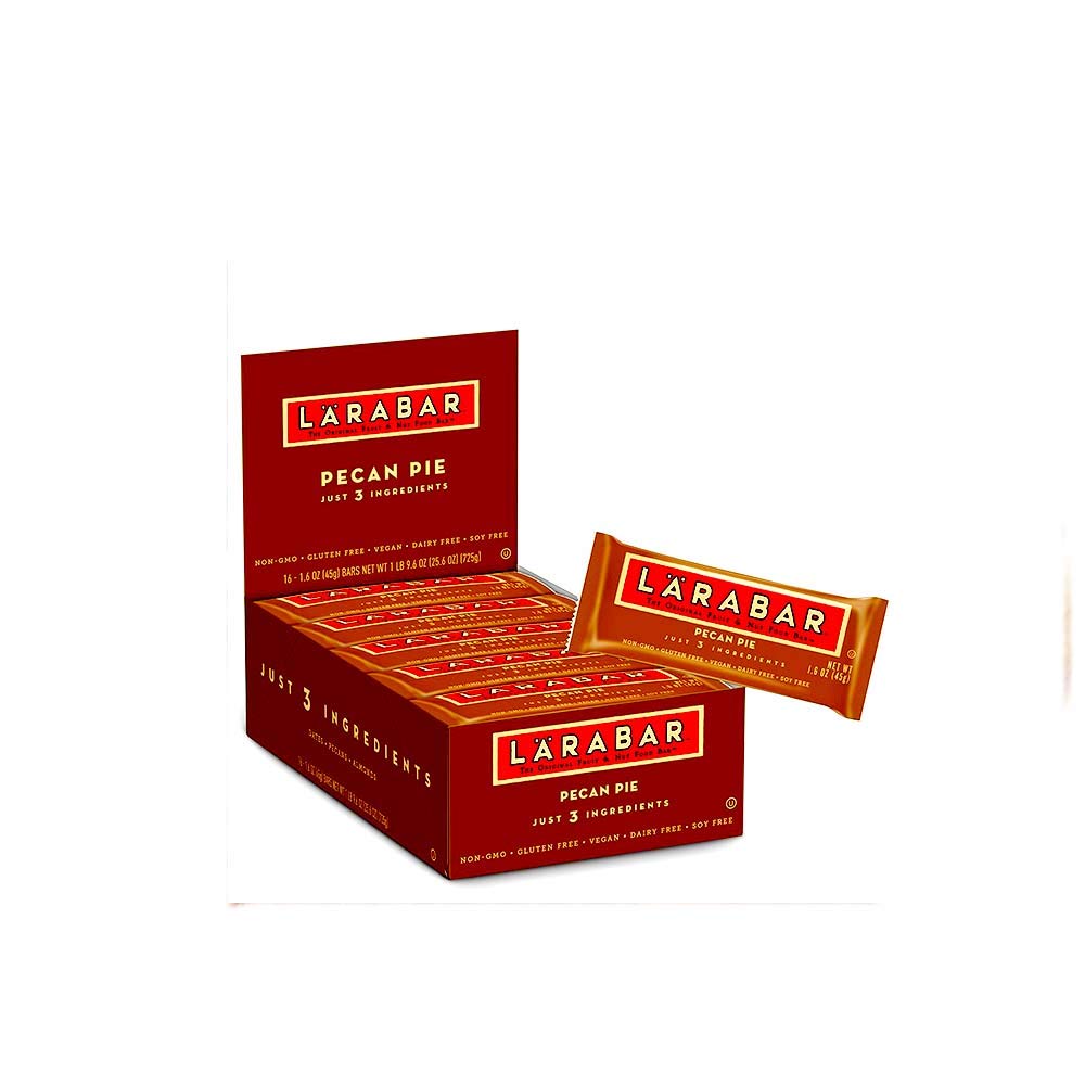Gluten Free Bar, Pecan Pie, 1.6 oz Bars,16 Count, Whole Food Gluten Free Bars, Dairy Free Snacks (Ne